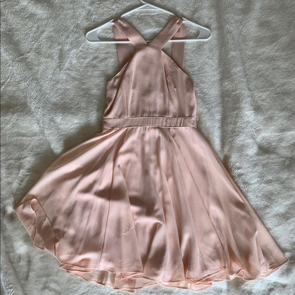 lulus homecoming formal light pink dress